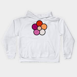 Lesbian flower Kids Hoodie